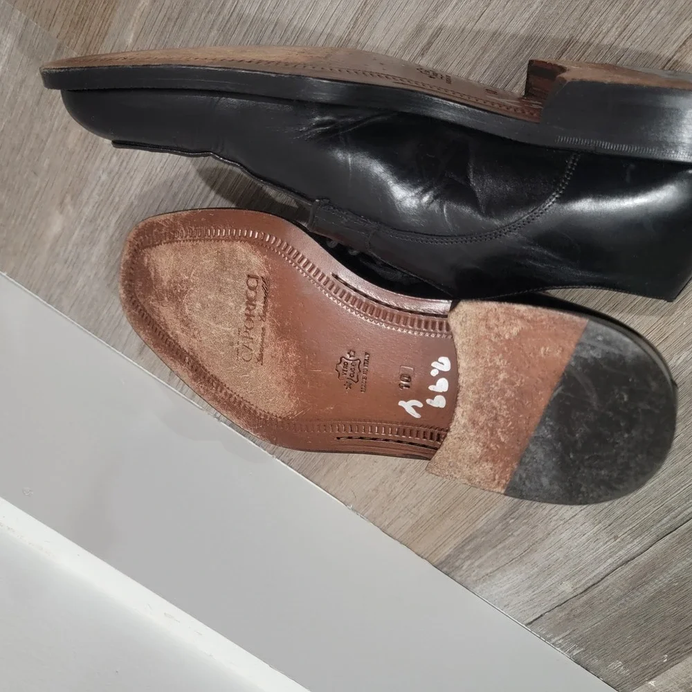 Caporicci Mens Crocodile Leather Dress Shoes Size‎ 10 Business Formal Oxford